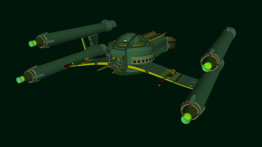3D star trek tos arena Gorn ship