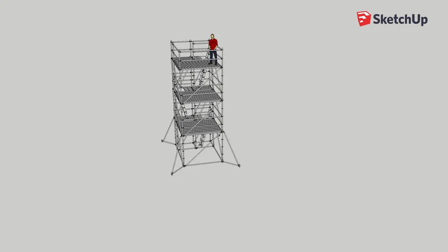 8'x8' Layher/ring-lock tower