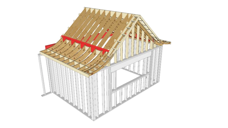 FRAMING: Swoop Roof