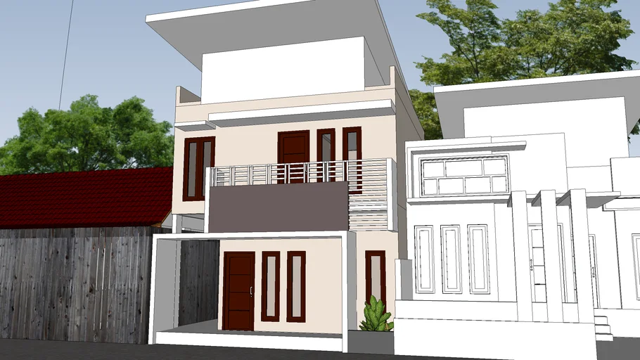 Rumah Minimalis Uk. 6 x 10 2 lantai