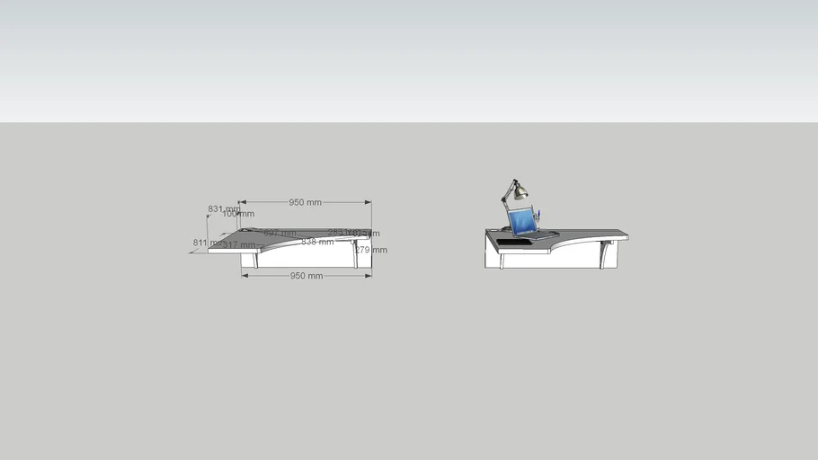 Foldable Corner Table
