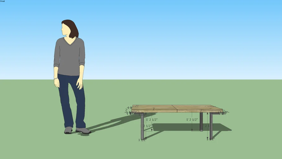 Angle Iron Coffee Table