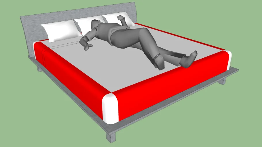 Man lying on Bed