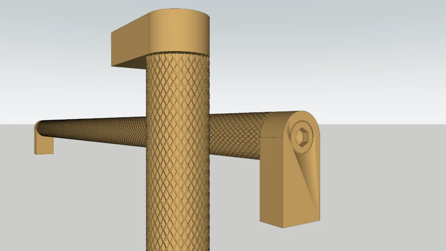 Puxador Allen Granade 352mm Dourado - Zen Design