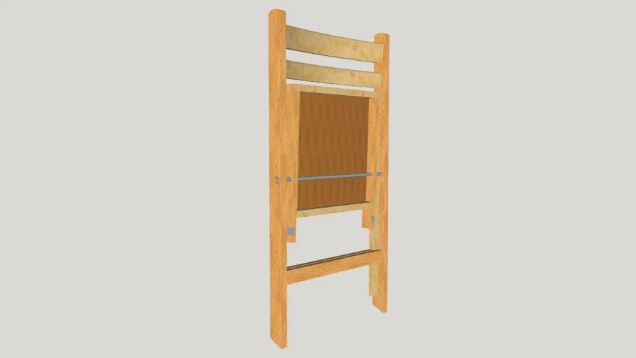 folded folding chair
