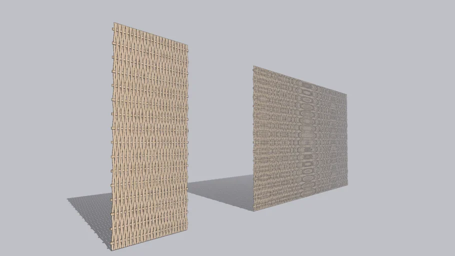 Plaited Bamboo Strips