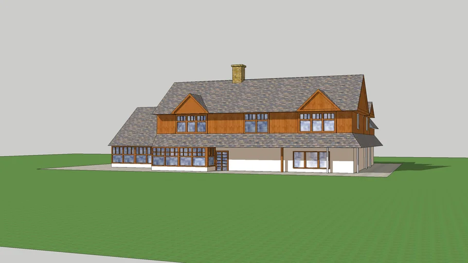 House with sloping roof