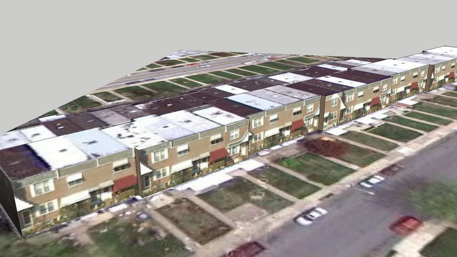 Row of Houses in Northeast Philadelphia