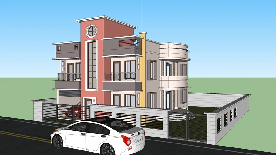 DUPLEX HOUSE 3D MODEL /modern home