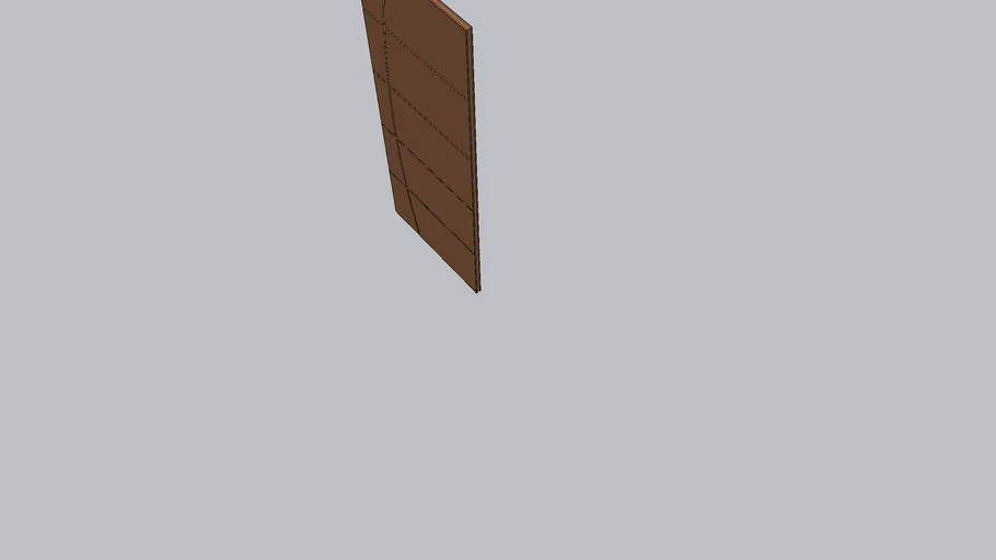 13417 - Porta Frisada de Madeira Sarrafeada Belíssima V Padrão Imbuia