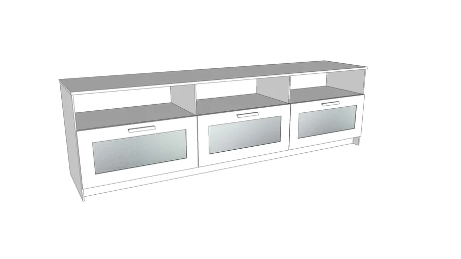Ikea Brimnes TV Media Cabinet - 3 Drawer