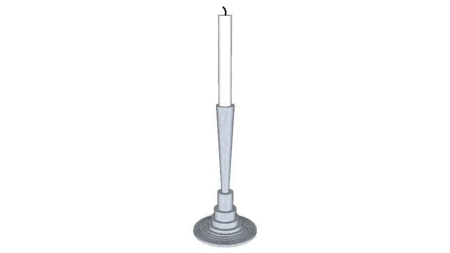 Candle and candlestick | 3D Warehouse