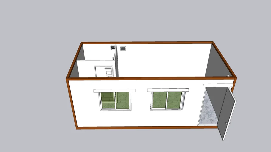 3x6 toilet