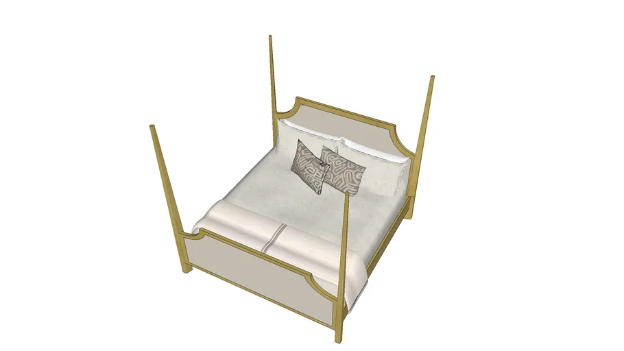 4 Poster brass bed