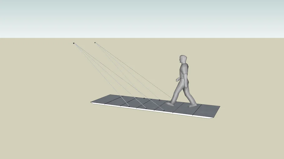 Cable-stay footbridge