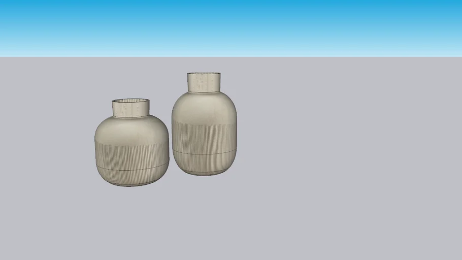 ZODAX Sugi Porcelain Vase - White - Short & Tall 