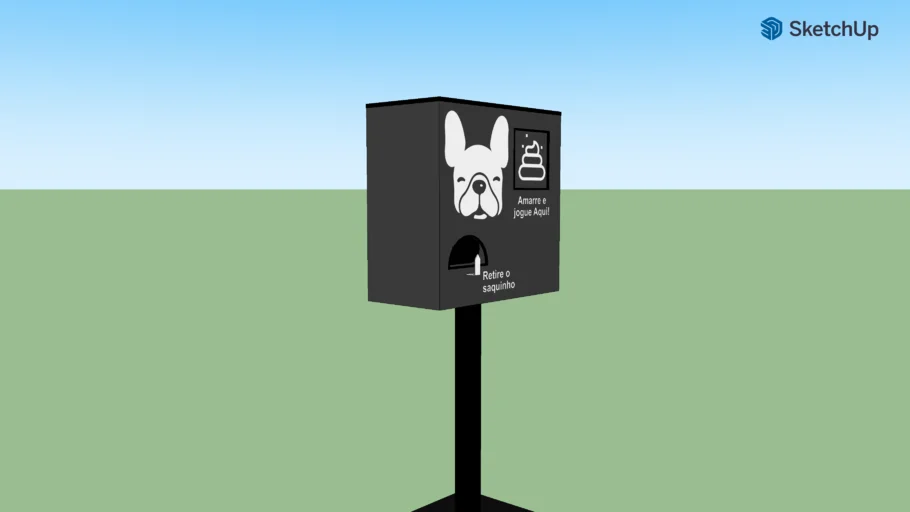 Lixeira pé móvel Bellas Dog Pet Place