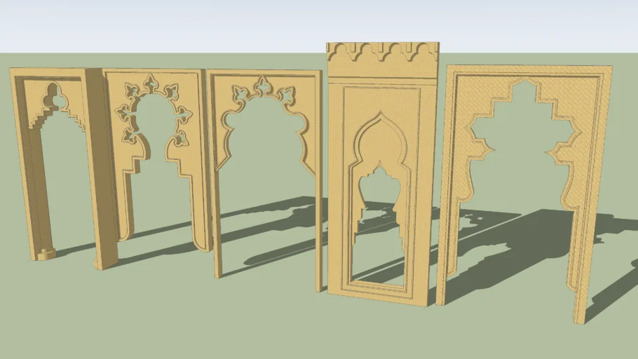 GRC arche panels 4 | 3D Warehouse