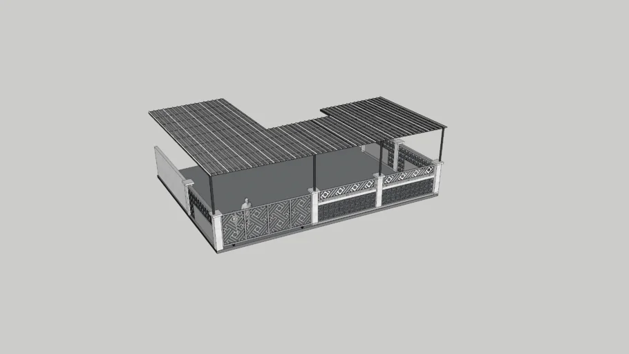 Kanopi+Pagar Plat Laser Cutting
