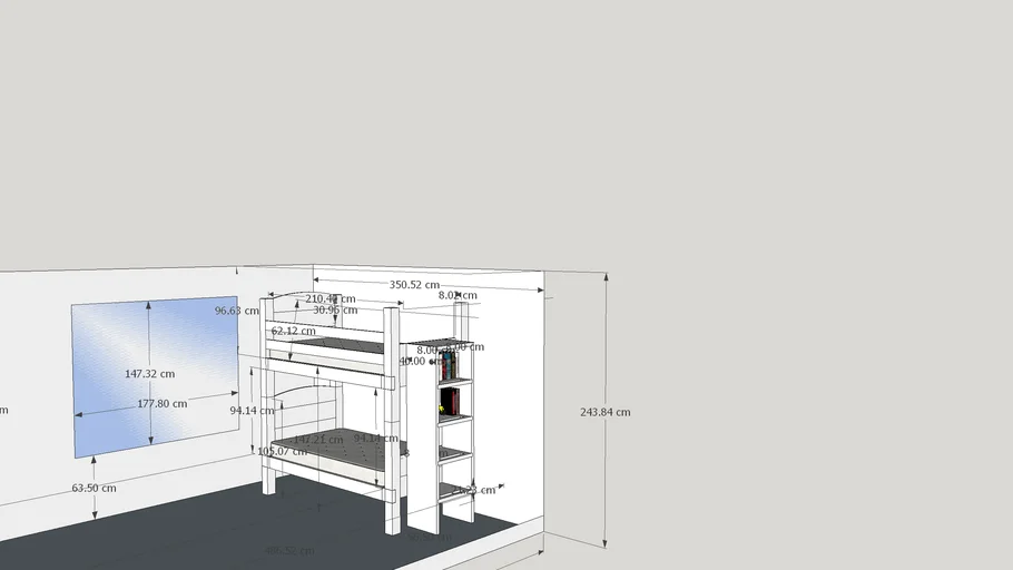 RodgersBunkBed Option 3 Bunked