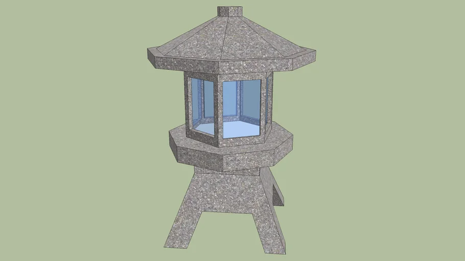 Japanese Lamp made of stone