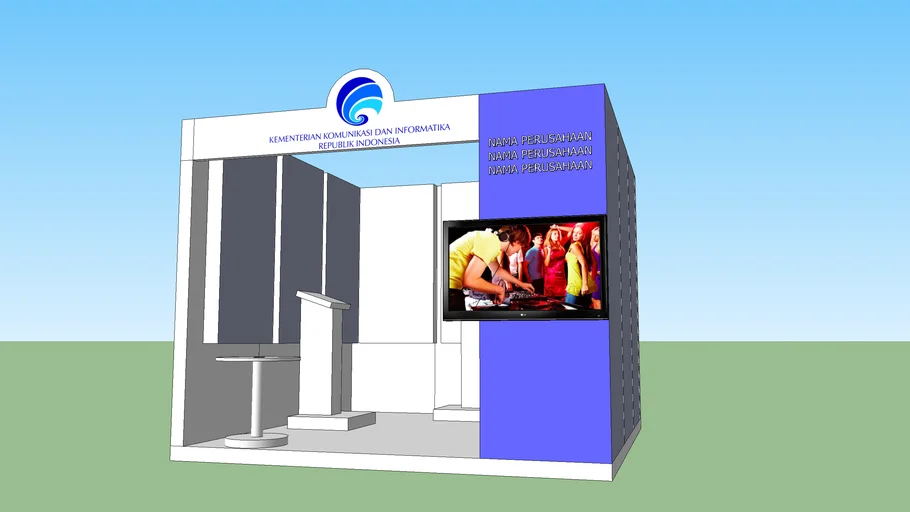 booth pameran kominfo