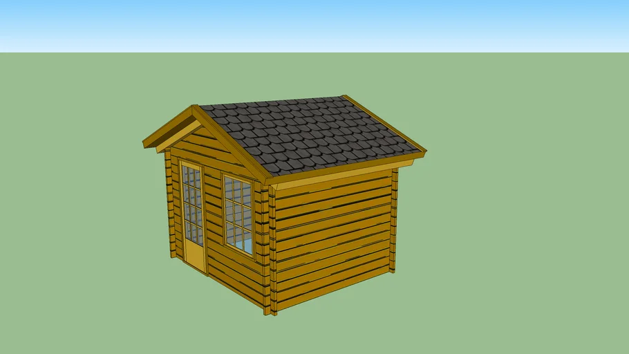Log cabin garden