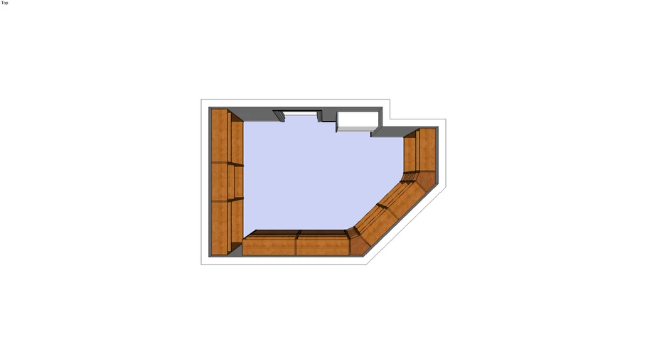 Master closet, irregular shape
