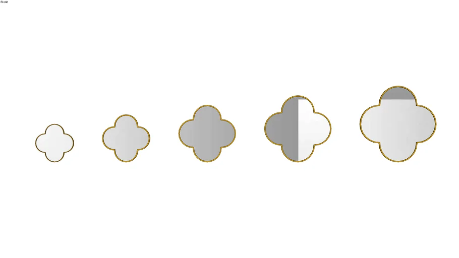 CLOVE Four Leaf Clover Wall Mirror
