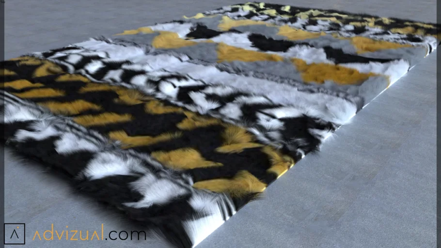 Furry Rug (V-Ray Ready)