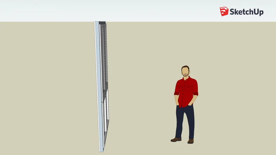 UPVC Double Glazed Window Unit | 3D Warehouse
