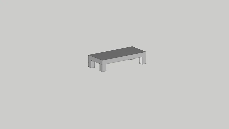 Table basse en beton cire