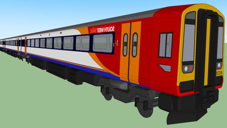 Class 158 Express Sprinter South West Trains 8-Car