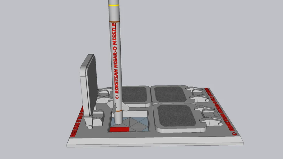 Roketsan Hisar-O Sam Vertical Launcher System and Missile