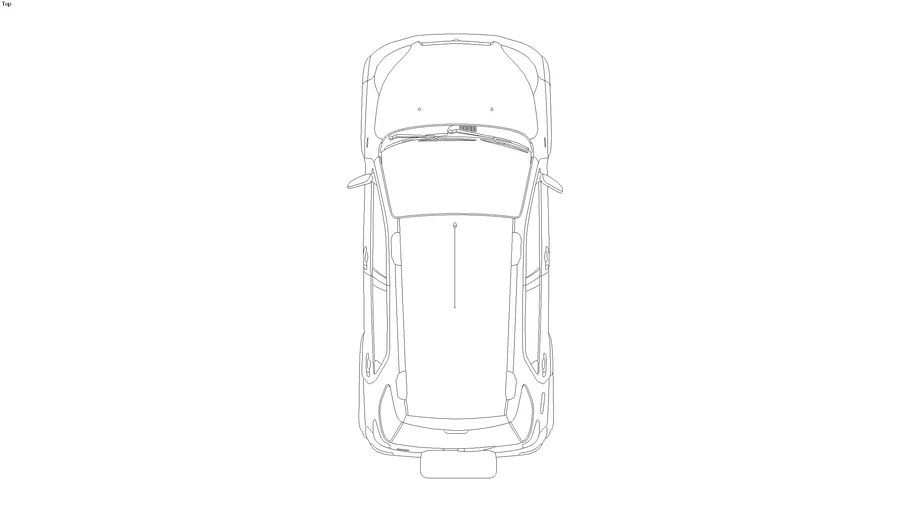 2D Daihatsu Terios TX 2010 (Top-View)