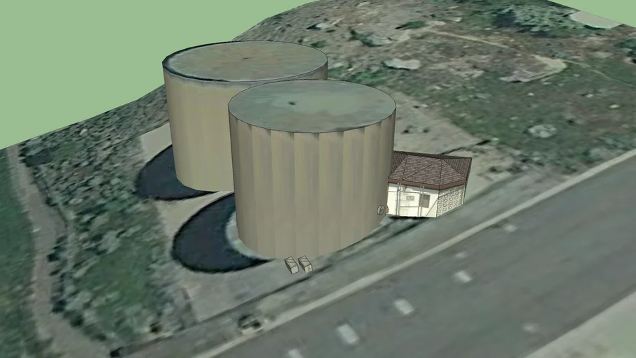 Water towers in Mt. Olympus, Utah