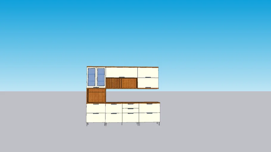 Cozinha Nesher Duquesa Freijó/Off White