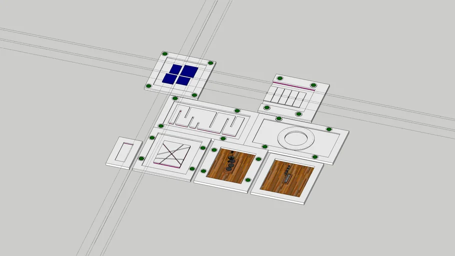 ceiling design for hall, kitchen and bedroom