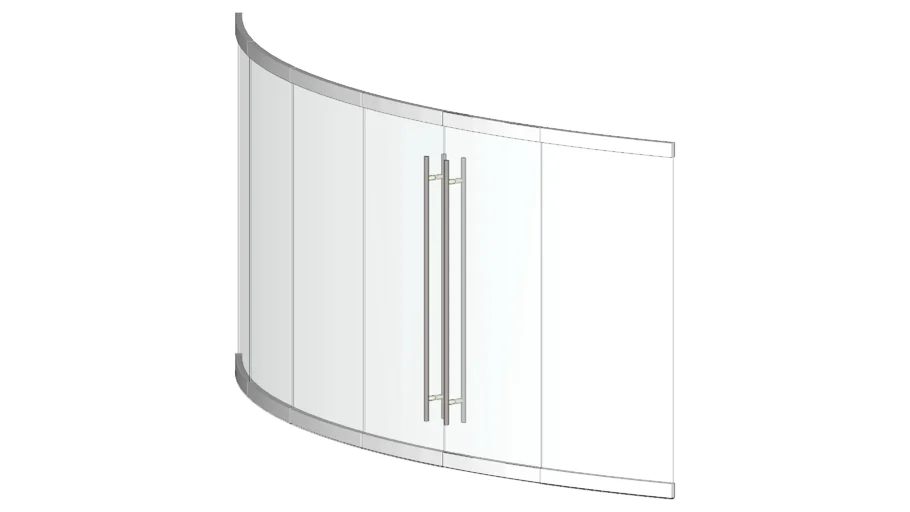 CURVED GLASS DOOR