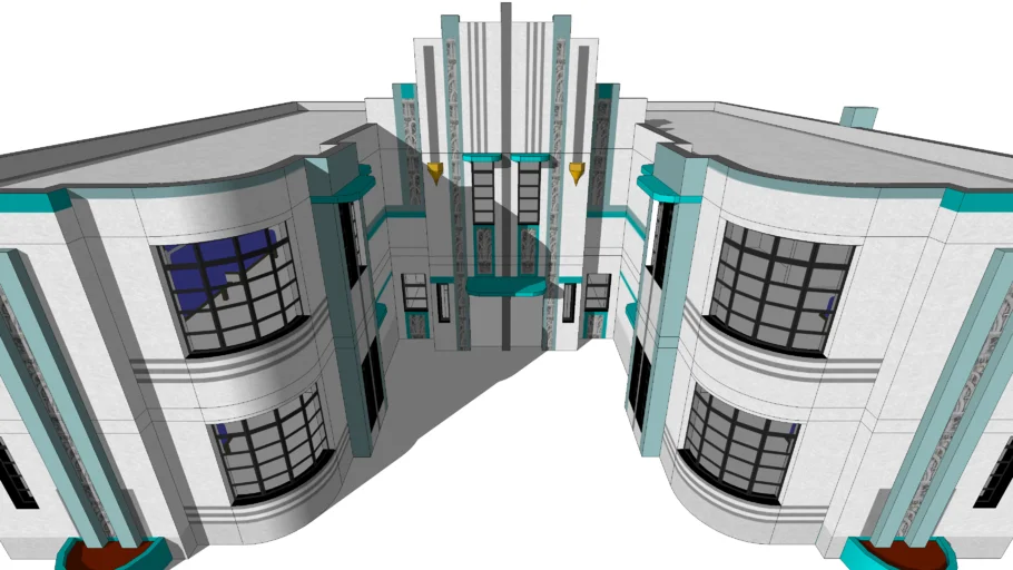 Art Deco Hotel (3d challenge #097 entry)