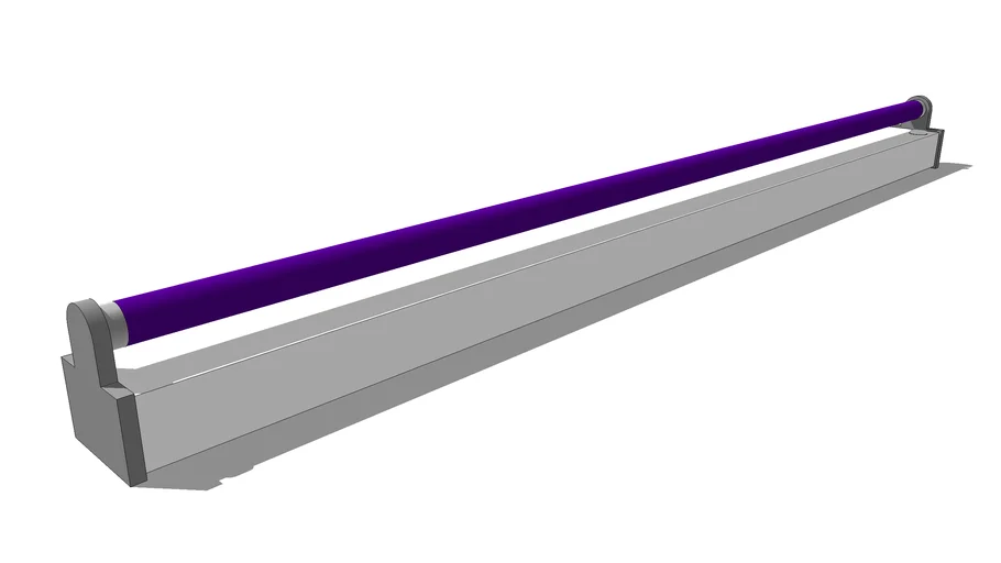 Neon tube in Wood's light