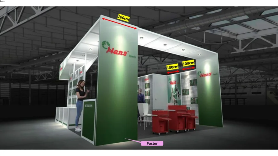 Exhibition stand for Automecanica in Dubai World Trade Center
