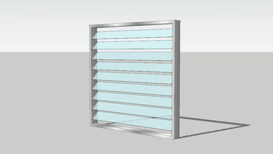 Ventana de celosías de vidrio