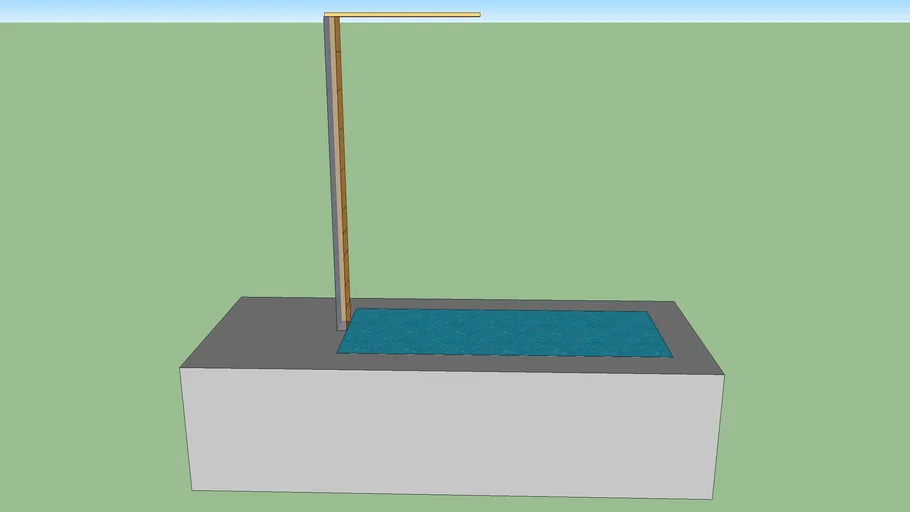 Swimming Pool With Diving Board