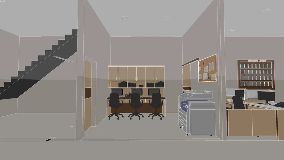 interior back office | 3D Warehouse