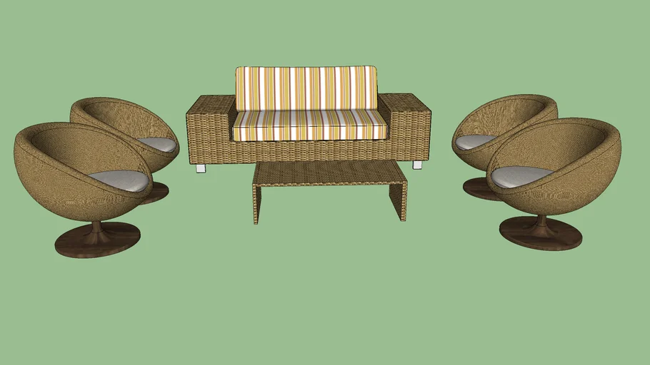 Rattan furniture