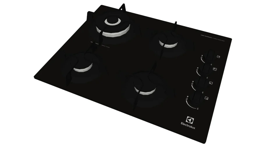 Cooktop a Gás 4 Bocas Preto Electrolux KE4TP