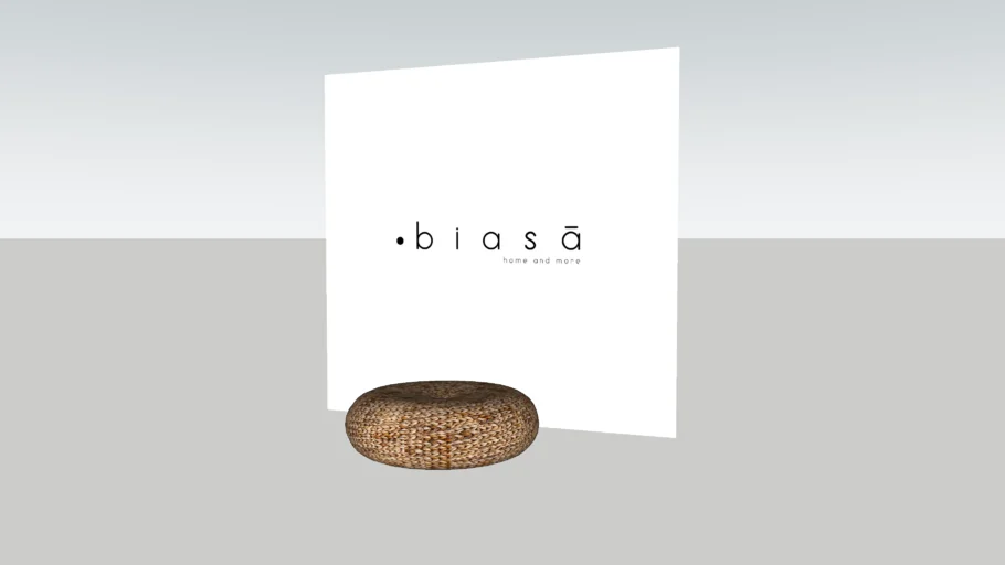 Puff de Fibra Natural Natural Blausse BIASA HOME