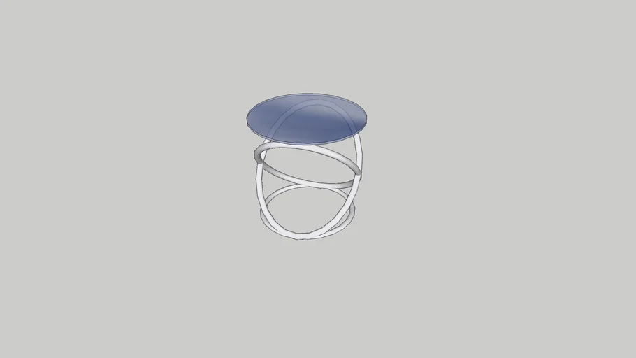mesa  circular de cristal