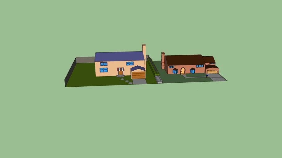 maison des flander's et des simpson